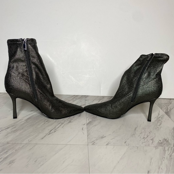New! Marc Fisher Kellen Sparkle Pointy Toe Heeled Bootie 8 1/2 M - Picture 4 of 13